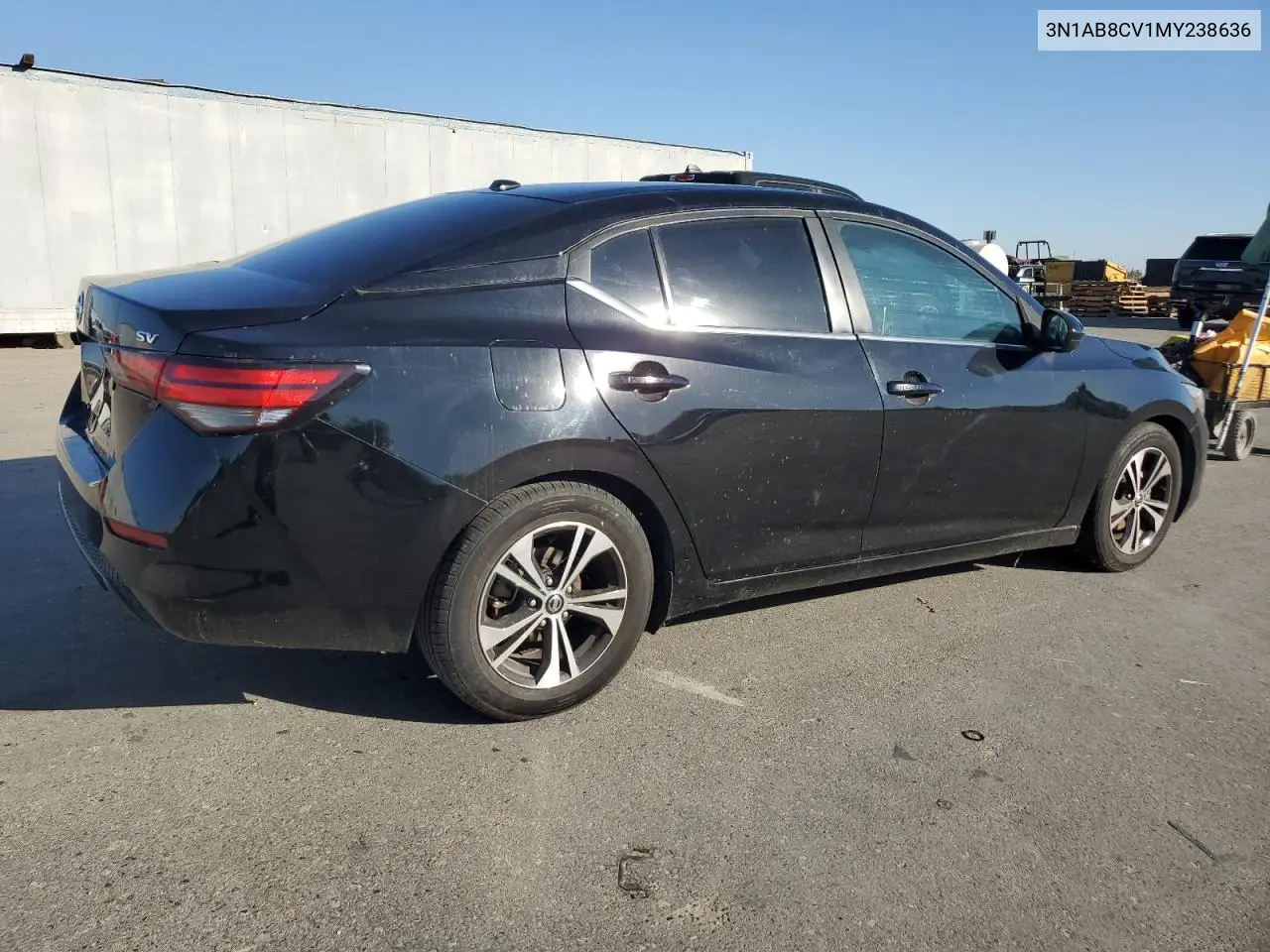 3N1AB8CV1MY238636 2021 Nissan Sentra Sv