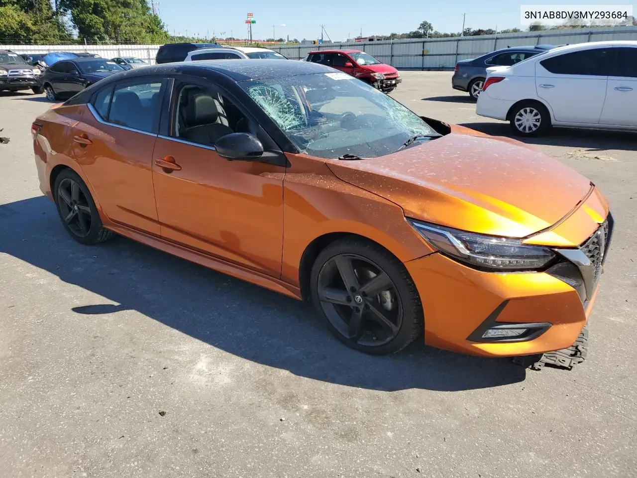 3N1AB8DV3MY293684 2021 Nissan Sentra Sr