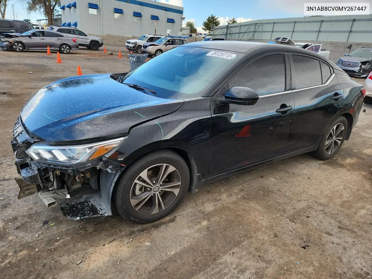 3N1AB8CV0MY267447 2021 Nissan Sentra Sv