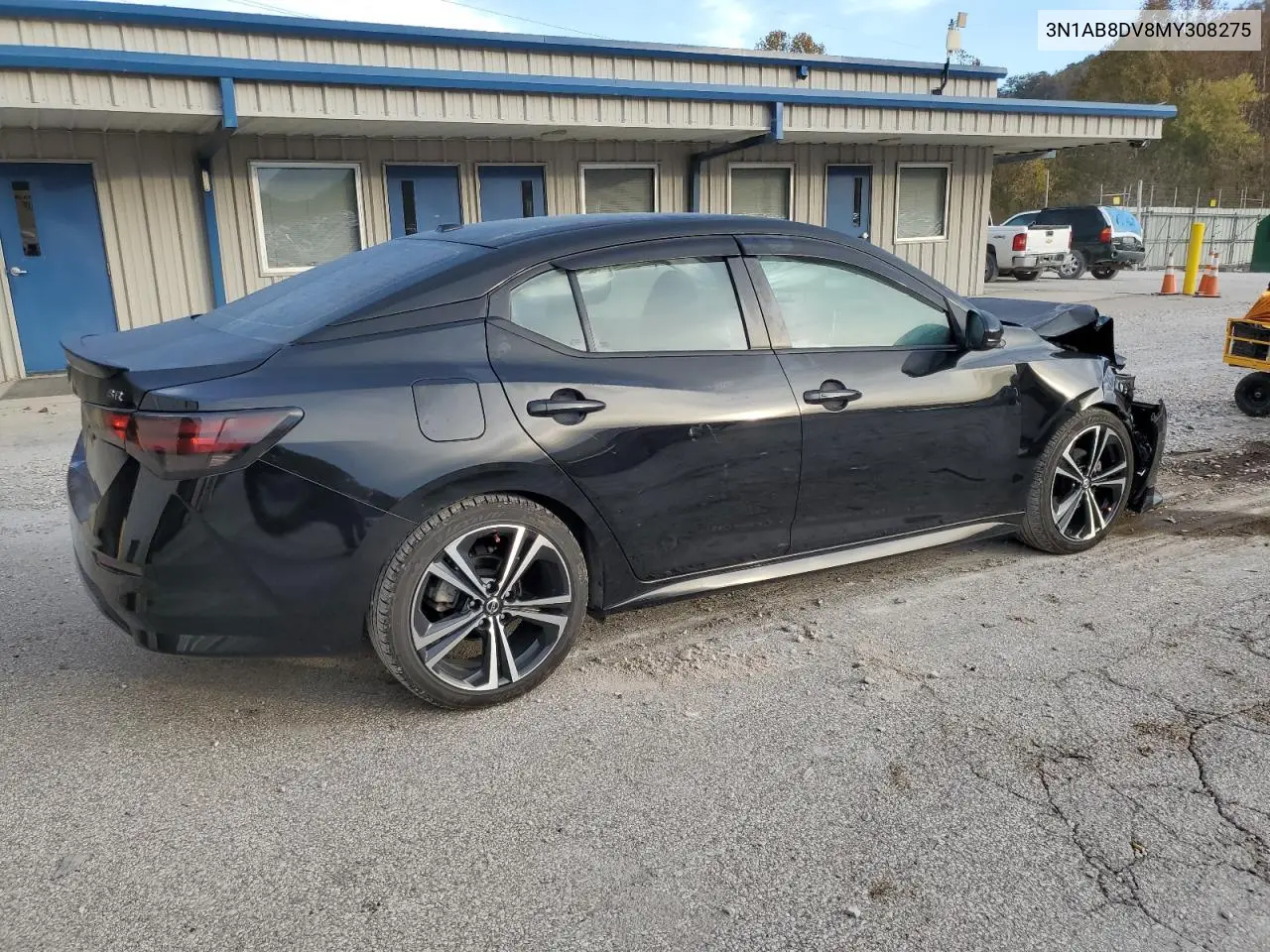 3N1AB8DV8MY308275 2021 Nissan Sentra Sr