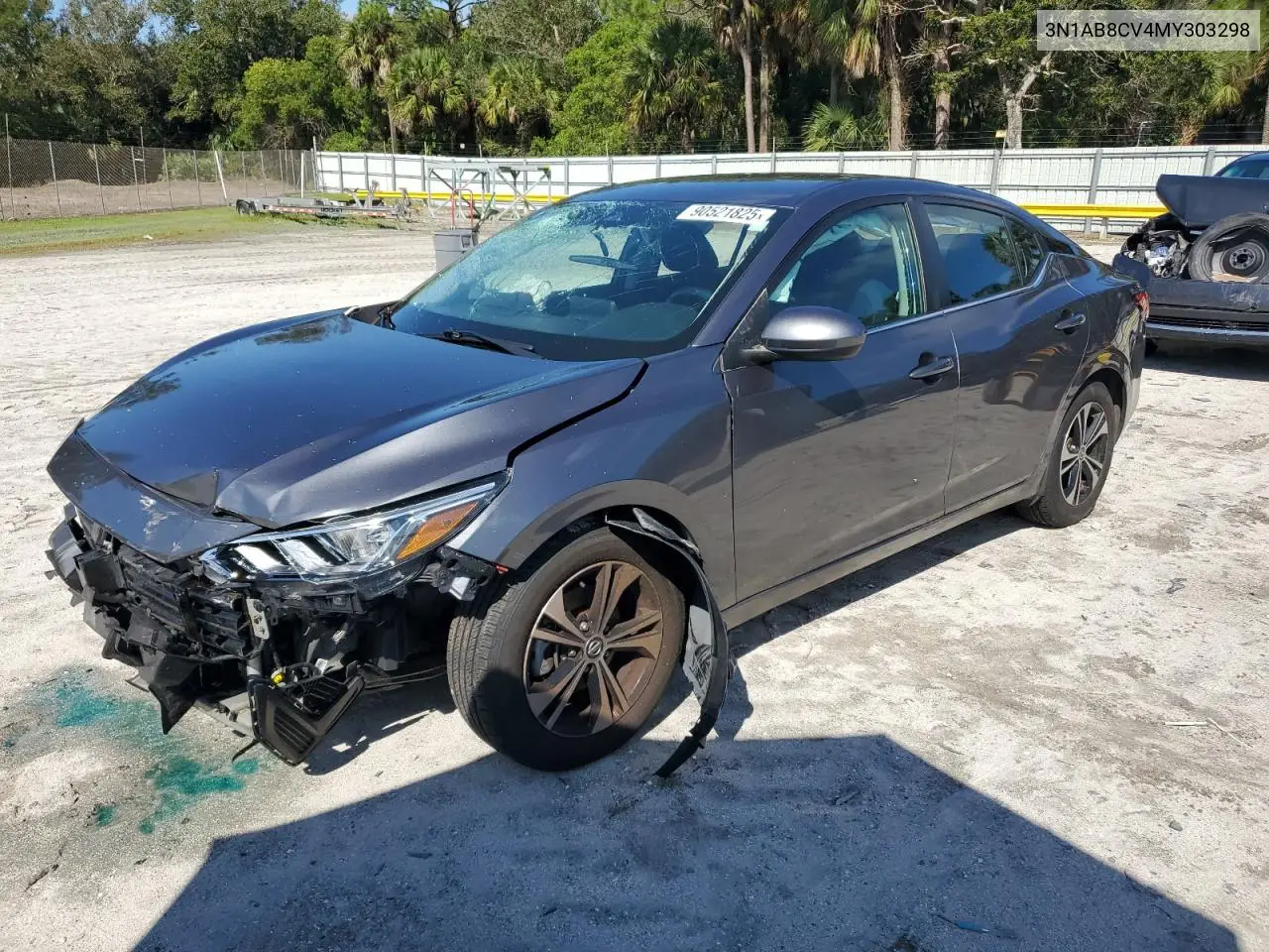 3N1AB8CV4MY303298 2021 Nissan Sentra Sv