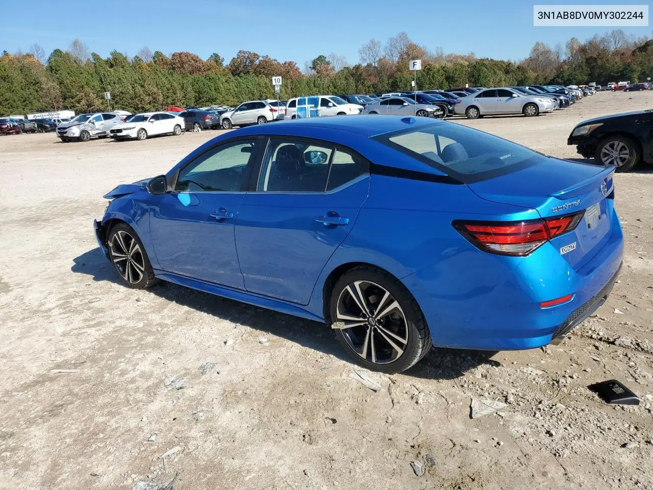 3N1AB8DV0MY302244 2021 Nissan Sentra Sr