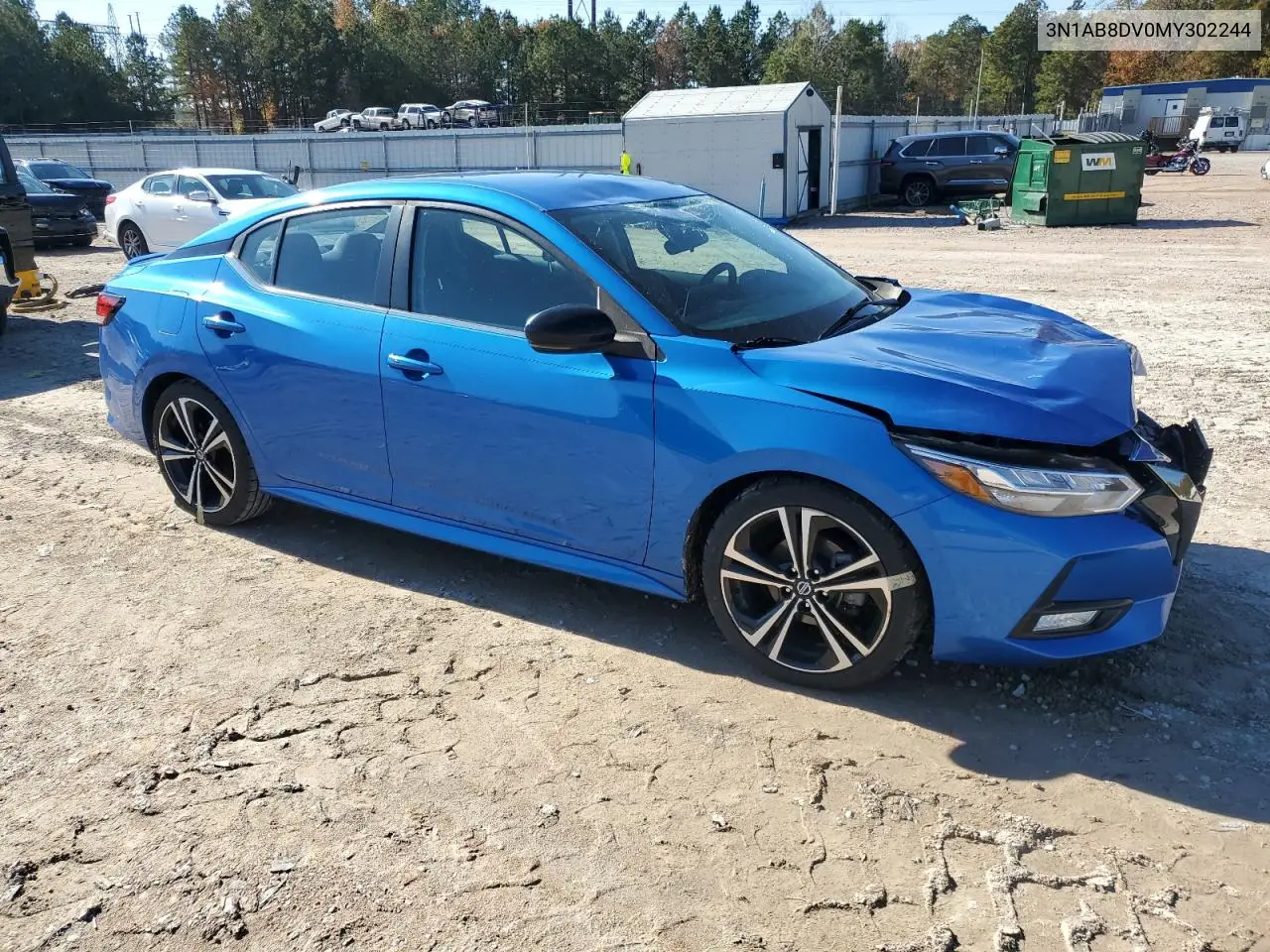 3N1AB8DV0MY302244 2021 Nissan Sentra Sr