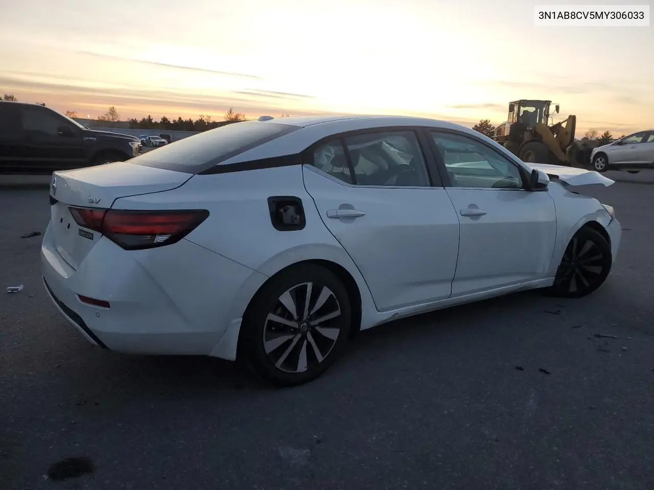 3N1AB8CV5MY306033 2021 Nissan Sentra Sv