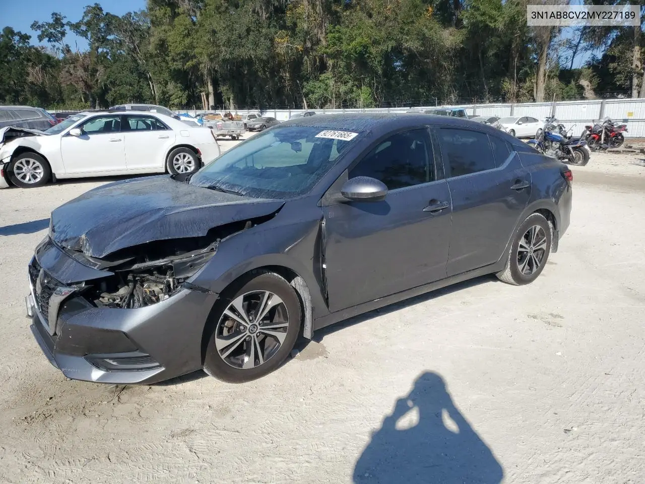3N1AB8CV2MY227189 2021 Nissan Sentra Sv