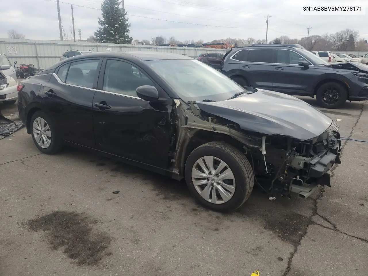 3N1AB8BV5MY278171 2021 Nissan Sentra S