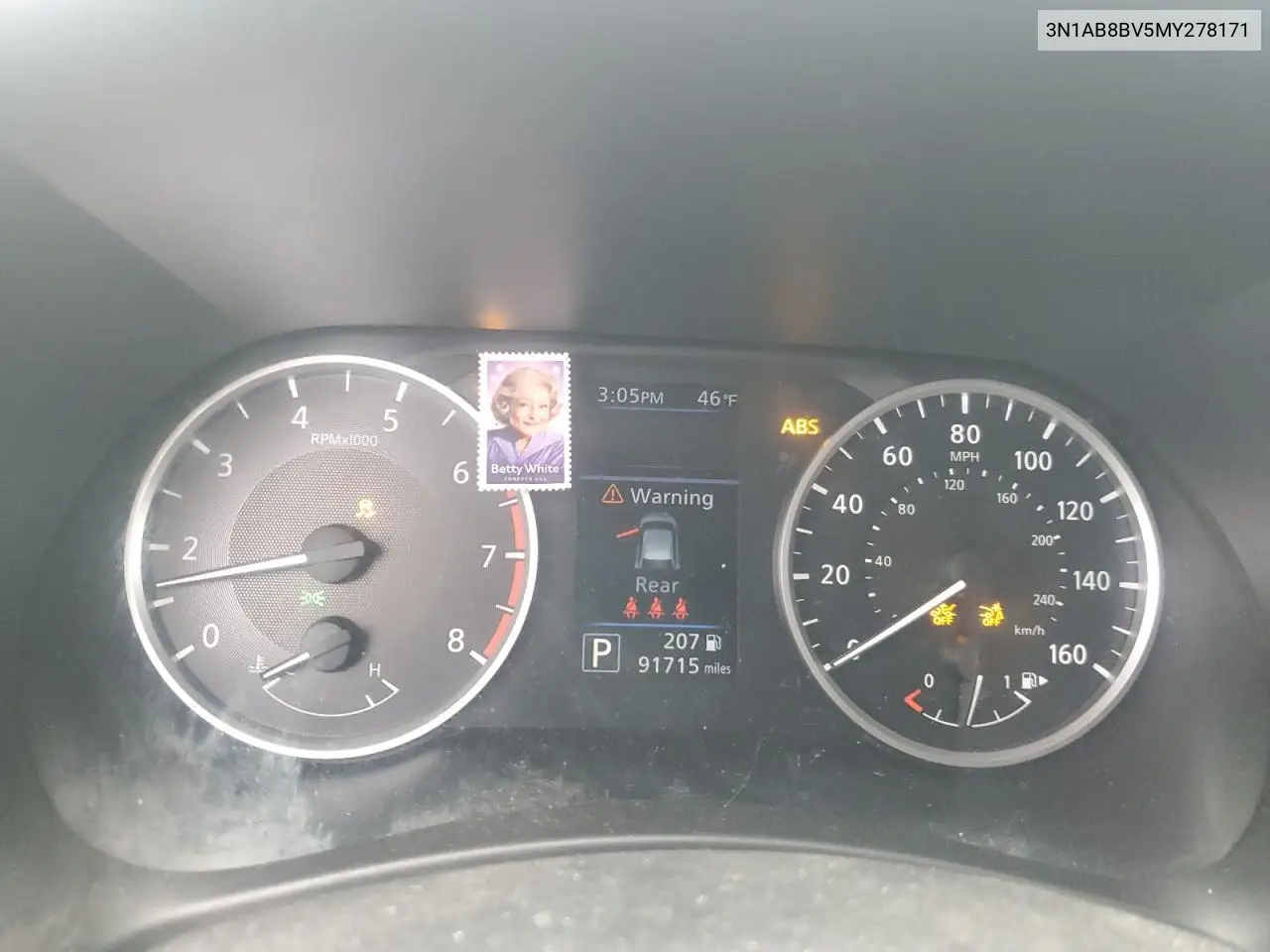 3N1AB8BV5MY278171 2021 Nissan Sentra S