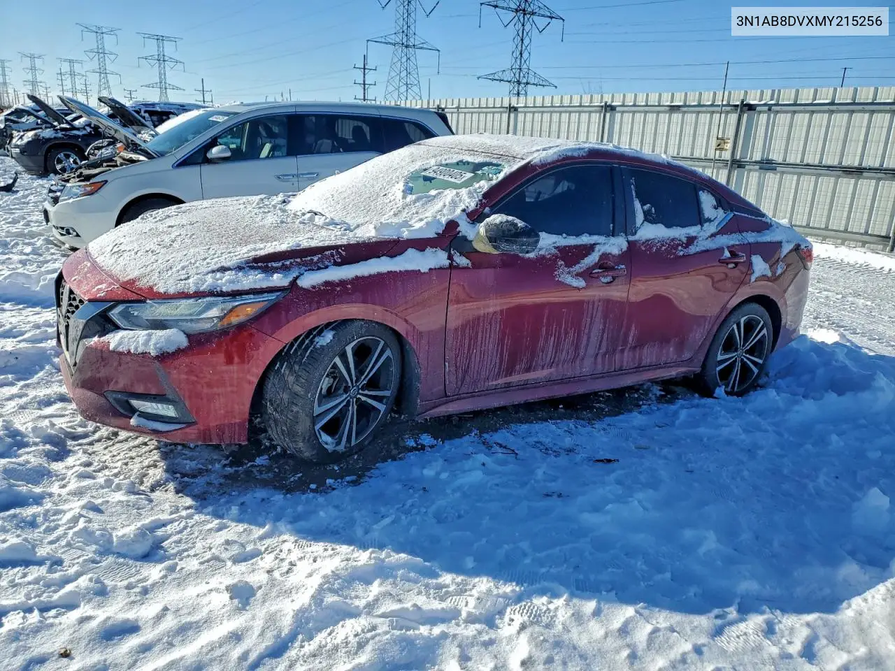 3N1AB8DVXMY215256 2021 Nissan Sentra Sr