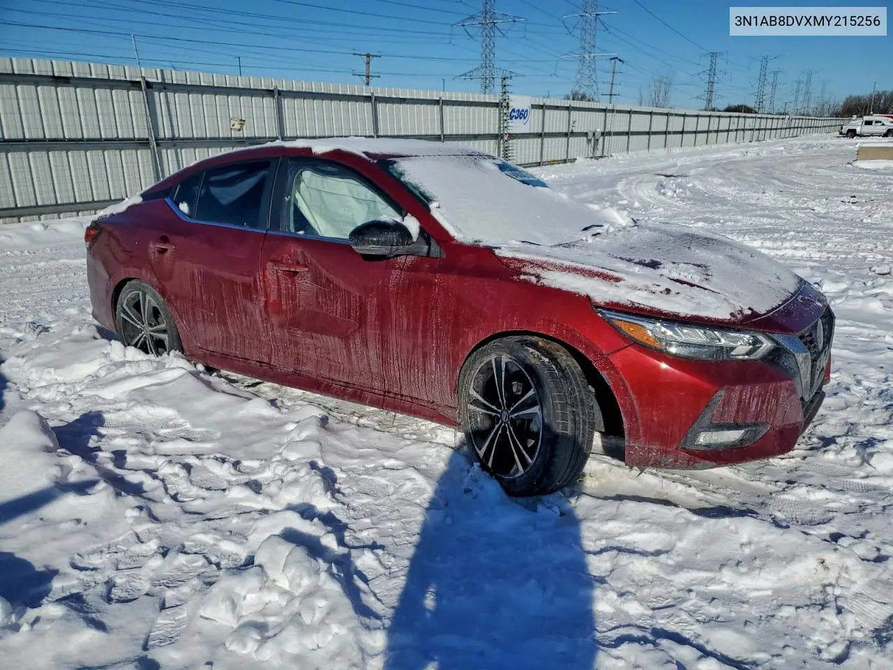 3N1AB8DVXMY215256 2021 Nissan Sentra Sr