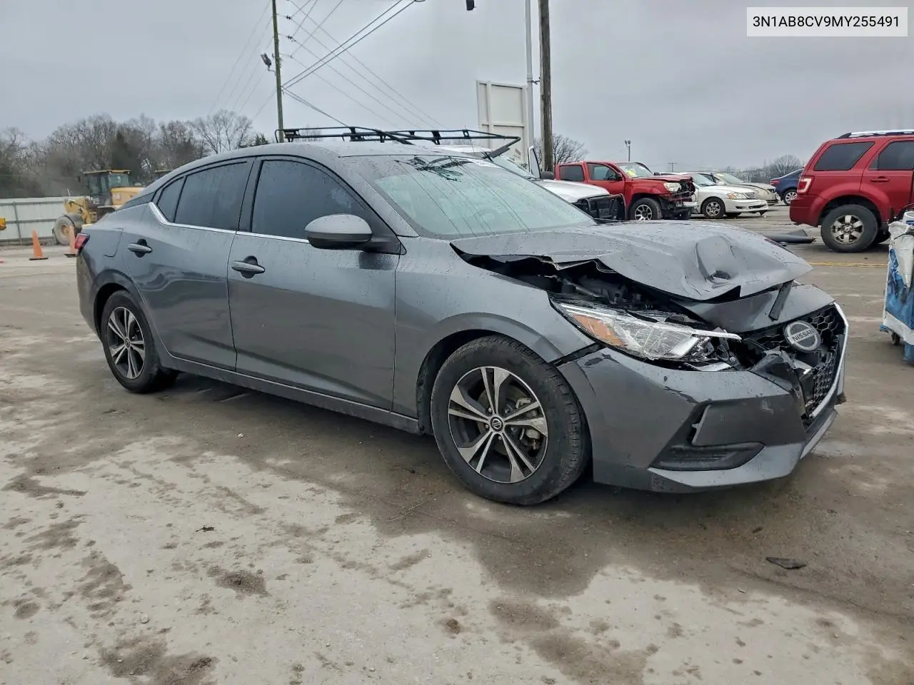 3N1AB8CV9MY255491 2021 Nissan Sentra Sv