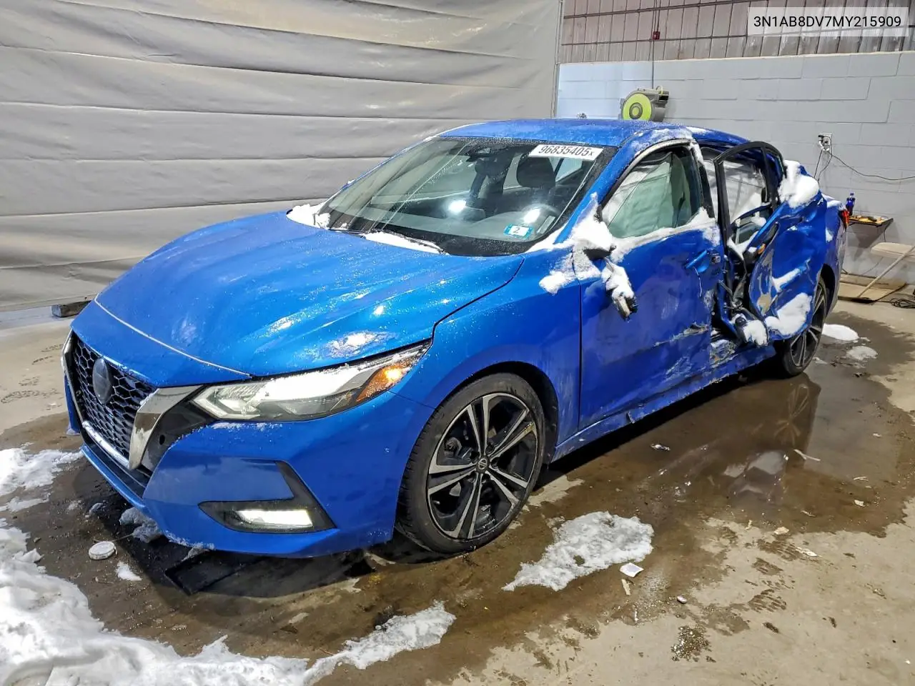 3N1AB8DV7MY215909 2021 Nissan Sentra Sr