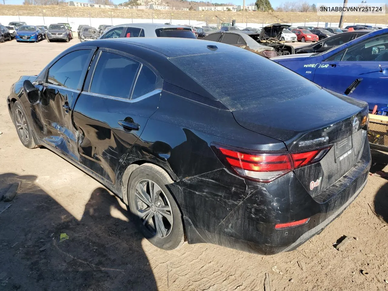 2022 Nissan Sentra Sv VIN: 3N1AB8CV6NY251724 Lot: 40774744