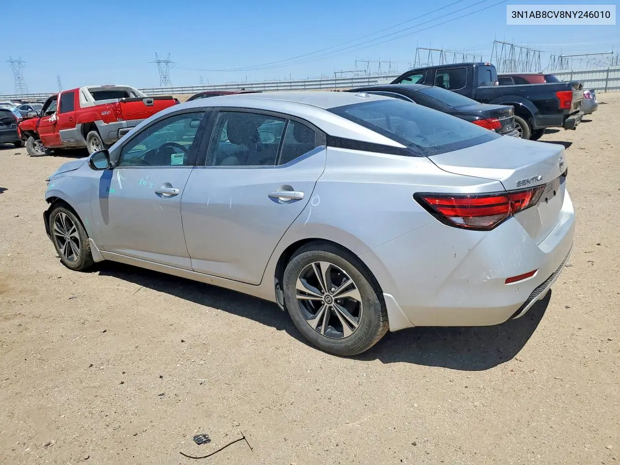 3N1AB8CV8NY246010 2022 Nissan Sentra Sv