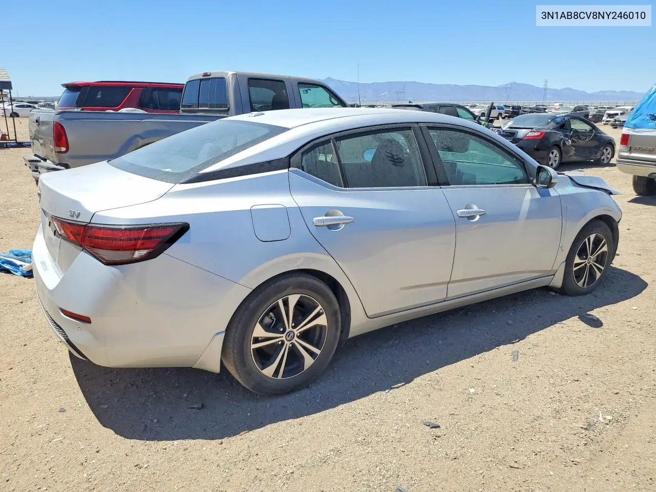 3N1AB8CV8NY246010 2022 Nissan Sentra Sv