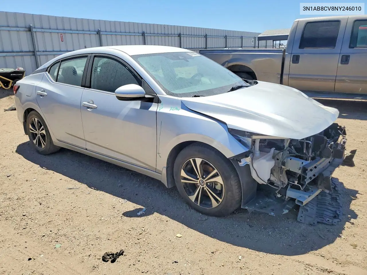 3N1AB8CV8NY246010 2022 Nissan Sentra Sv