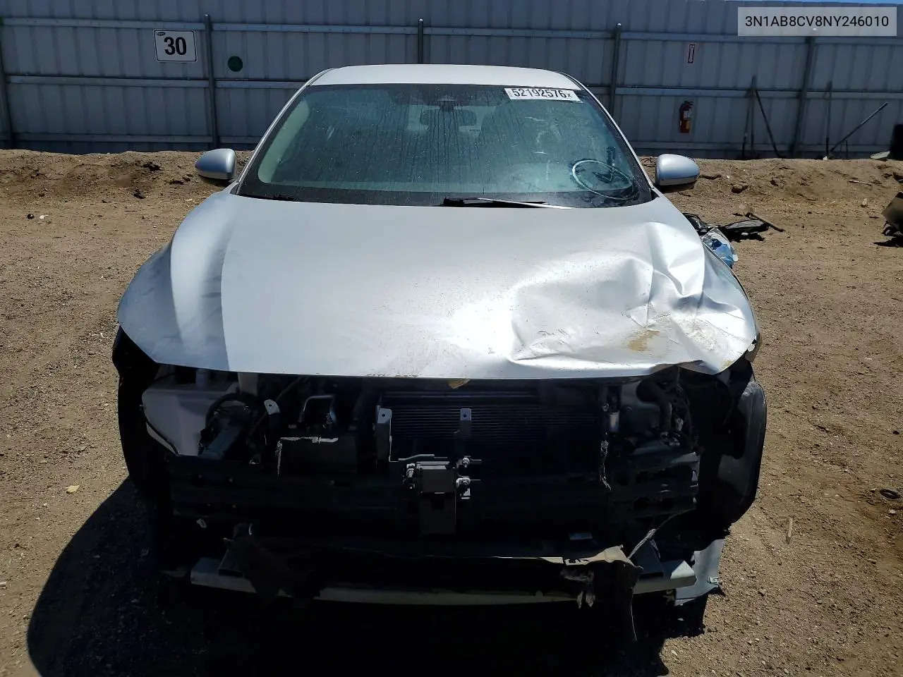 3N1AB8CV8NY246010 2022 Nissan Sentra Sv