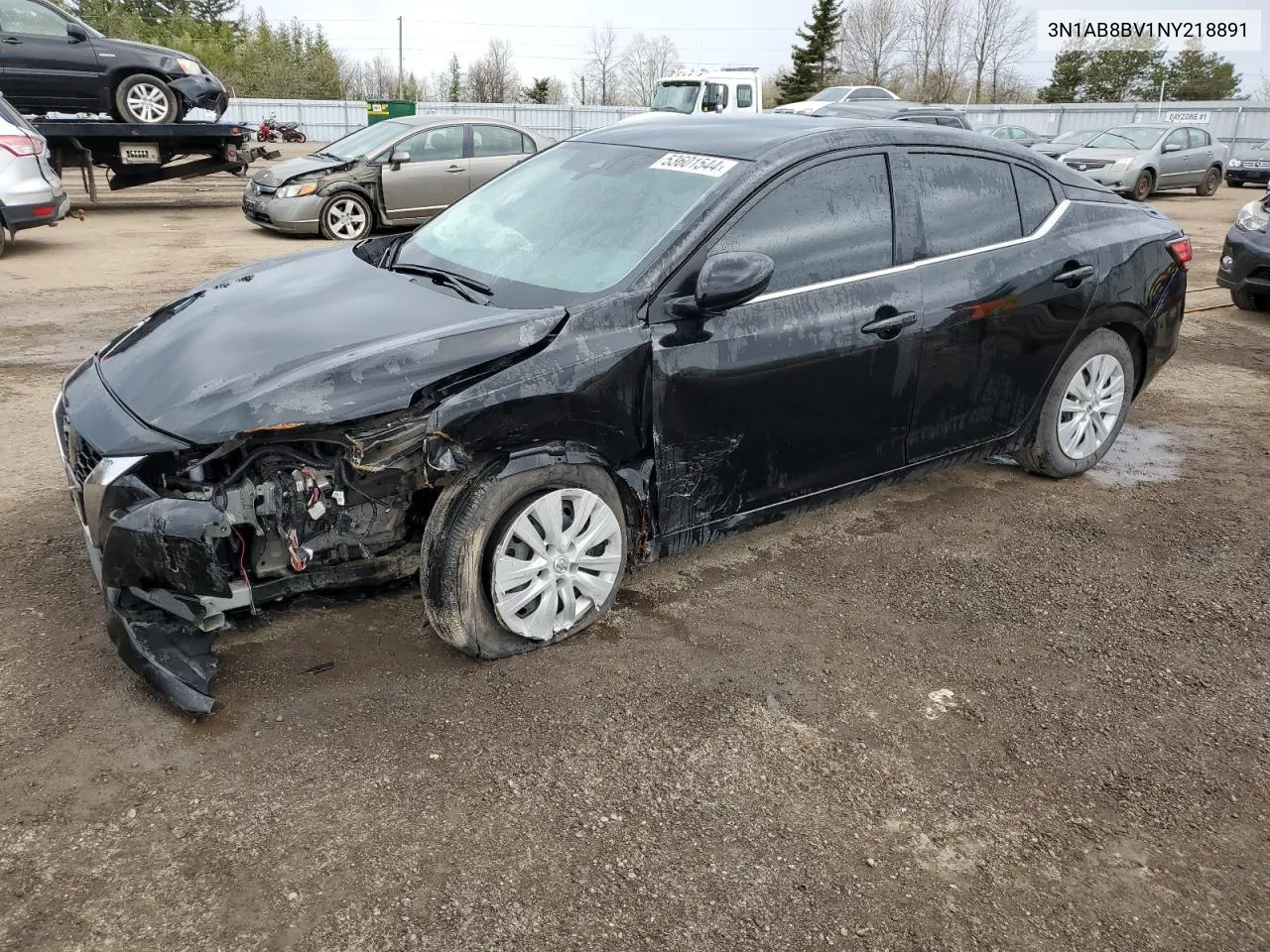 3N1AB8BV1NY218891 2022 Nissan Sentra S