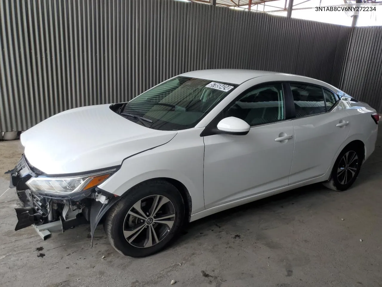 2022 Nissan Sentra Sv VIN: 3N1AB8CV6NY272234 Lot: 57858424