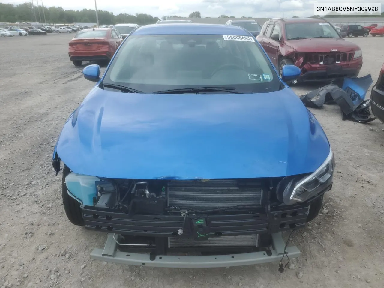 3N1AB8CV5NY309998 2022 Nissan Sentra Sv