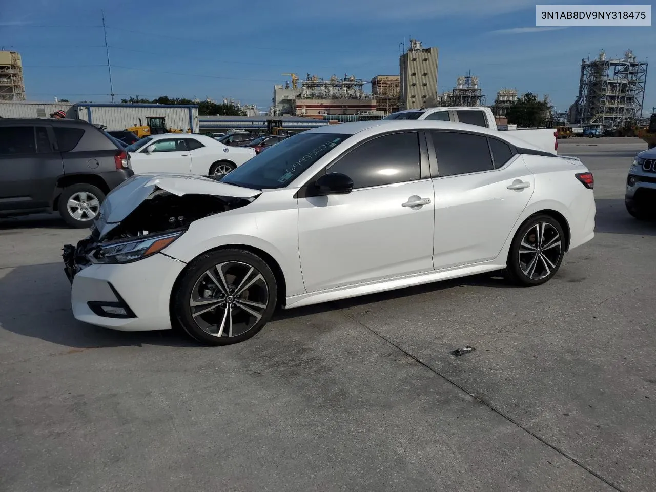 2022 Nissan Sentra Sr VIN: 3N1AB8DV9NY318475 Lot: 69995524