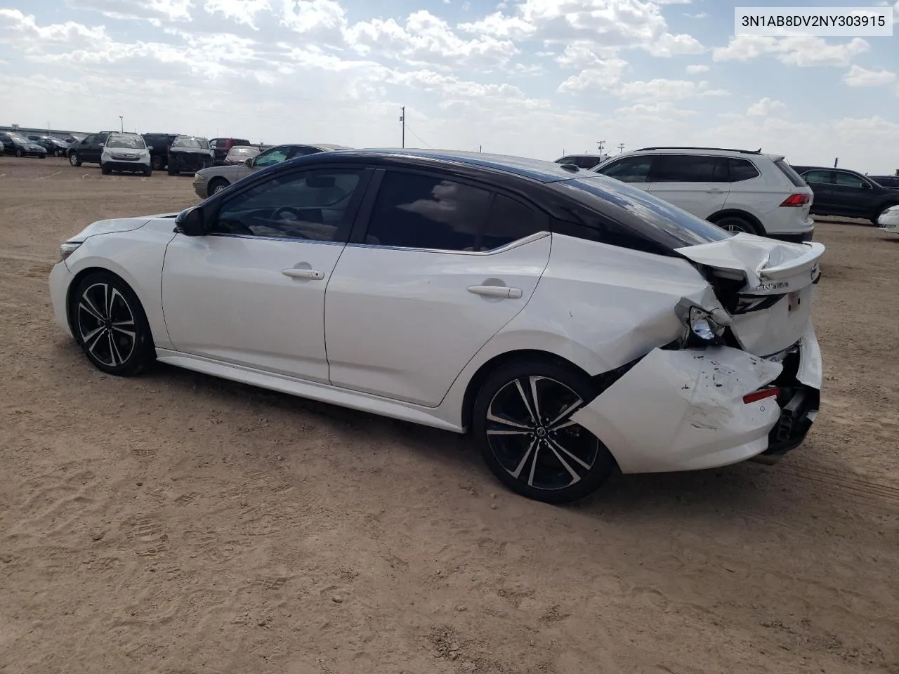 2022 Nissan Sentra Sr VIN: 3N1AB8DV2NY303915 Lot: 71484954