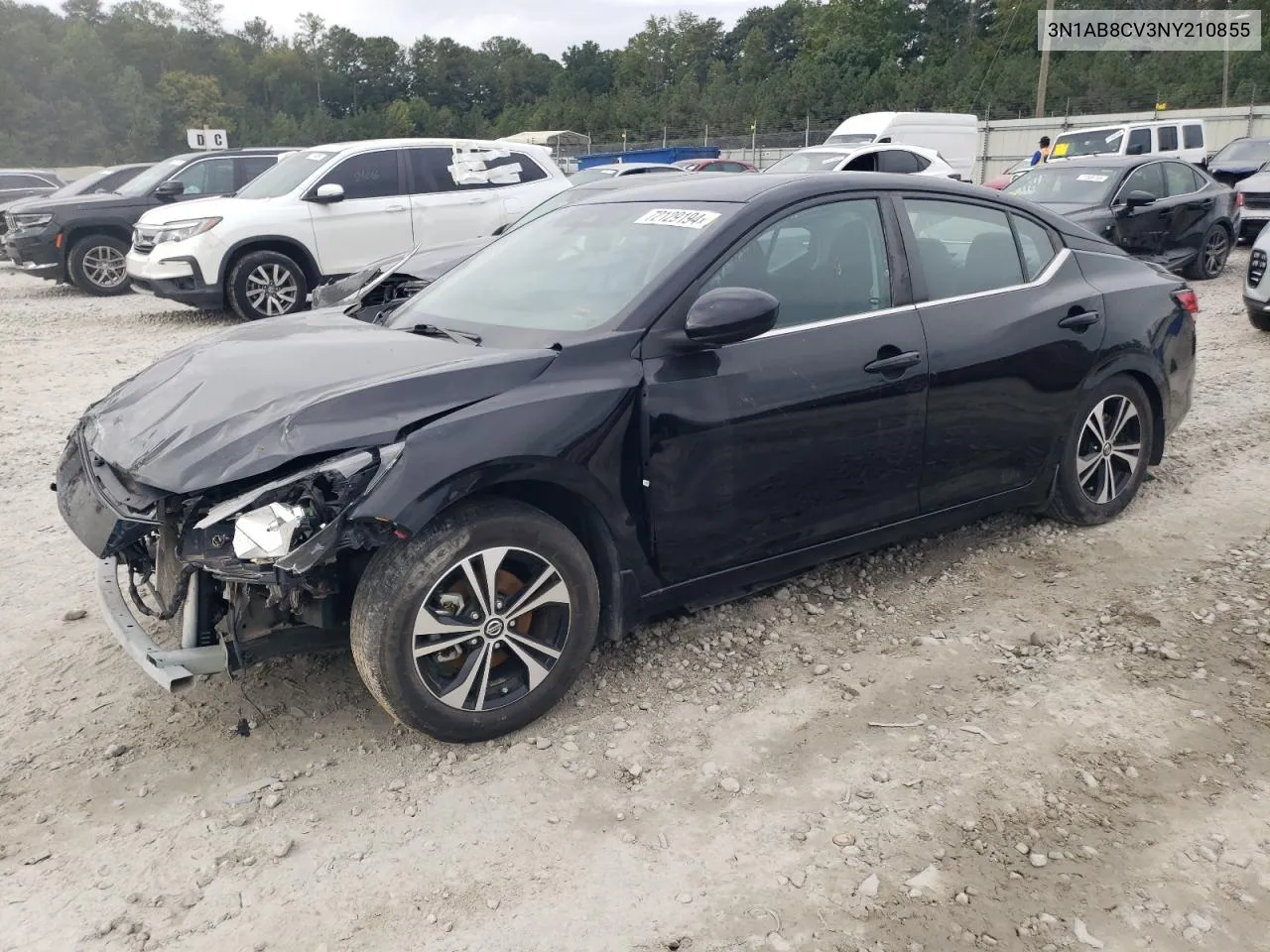 3N1AB8CV3NY210855 2022 Nissan Sentra Sv