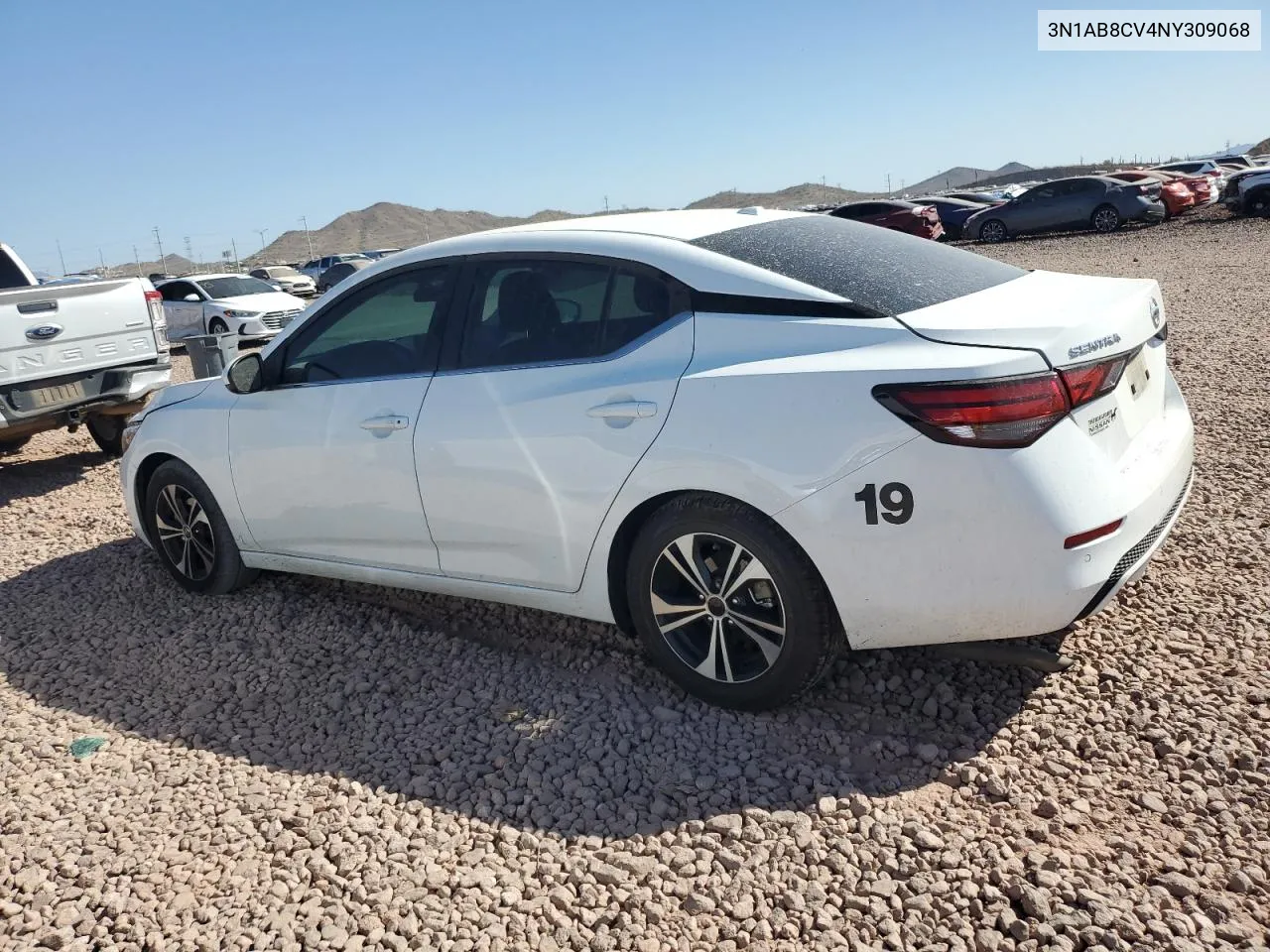 2022 Nissan Sentra Sv VIN: 3N1AB8CV4NY309068 Lot: 73217344