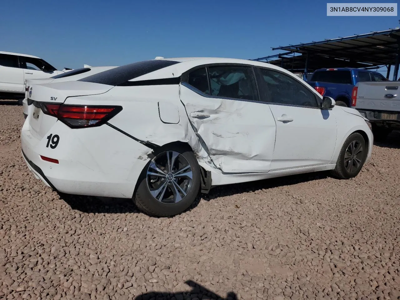 3N1AB8CV4NY309068 2022 Nissan Sentra Sv