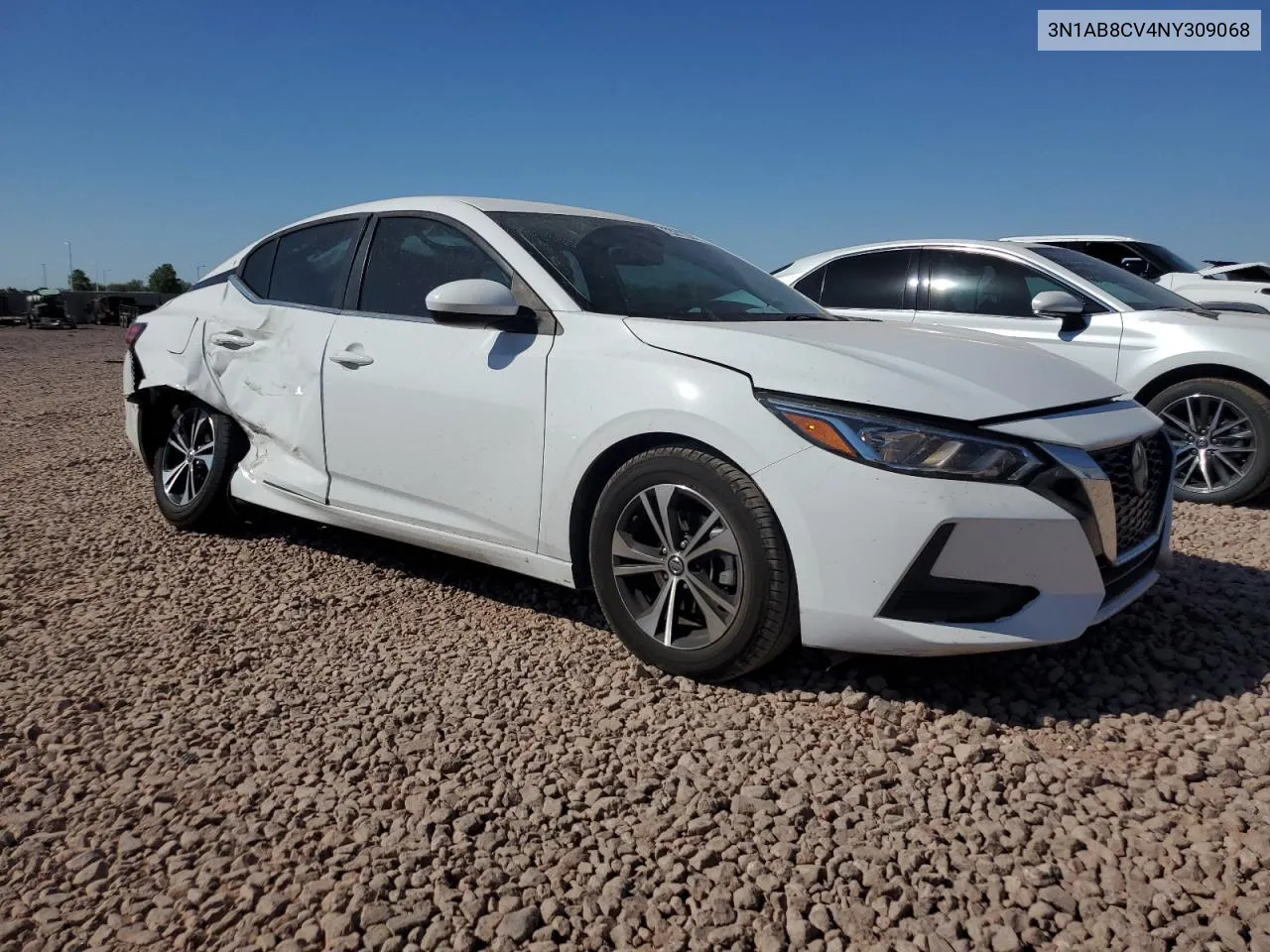 3N1AB8CV4NY309068 2022 Nissan Sentra Sv