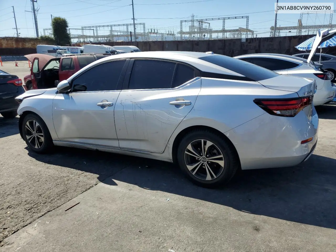 3N1AB8CV9NY260790 2022 Nissan Sentra Sv