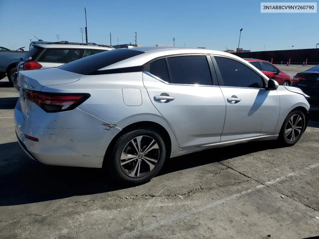 3N1AB8CV9NY260790 2022 Nissan Sentra Sv