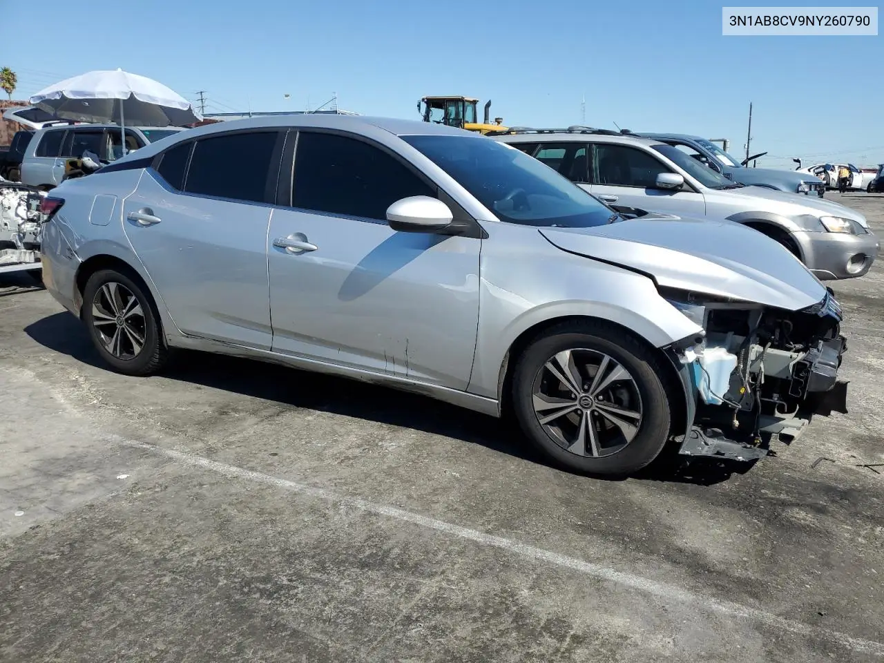 3N1AB8CV9NY260790 2022 Nissan Sentra Sv