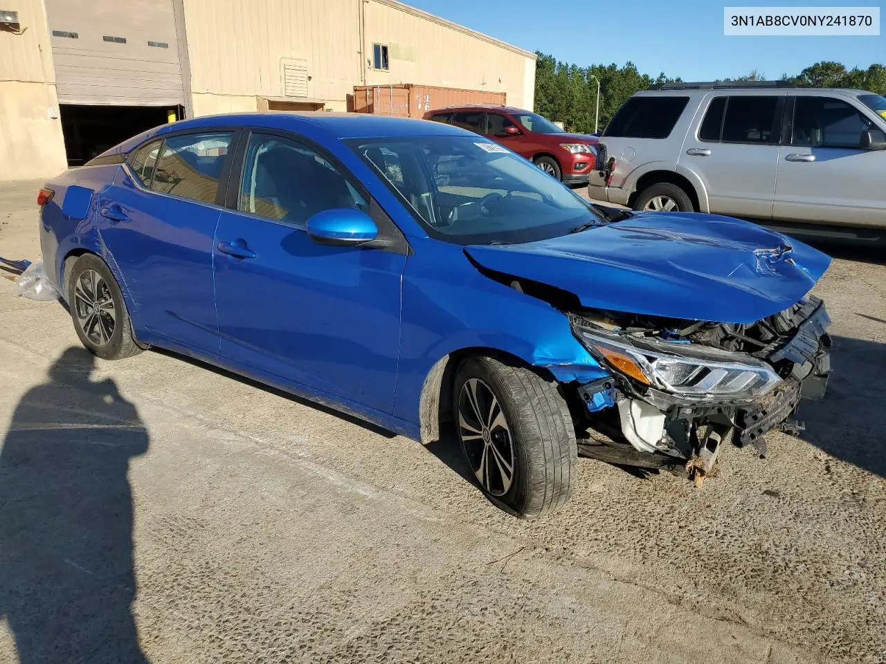 3N1AB8CV0NY241870 2022 Nissan Sentra Sv