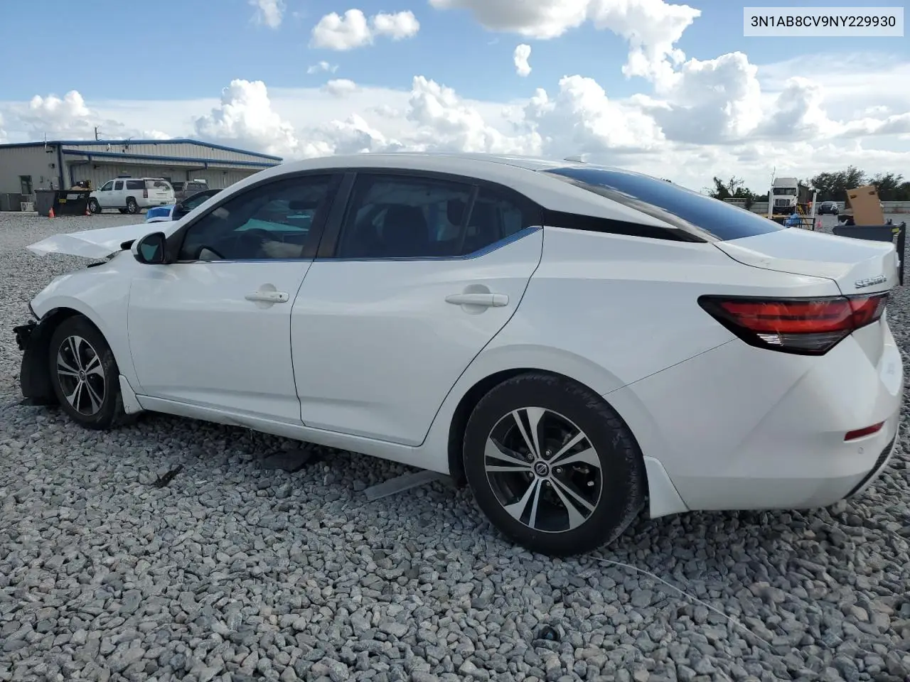 3N1AB8CV9NY229930 2022 Nissan Sentra Sv