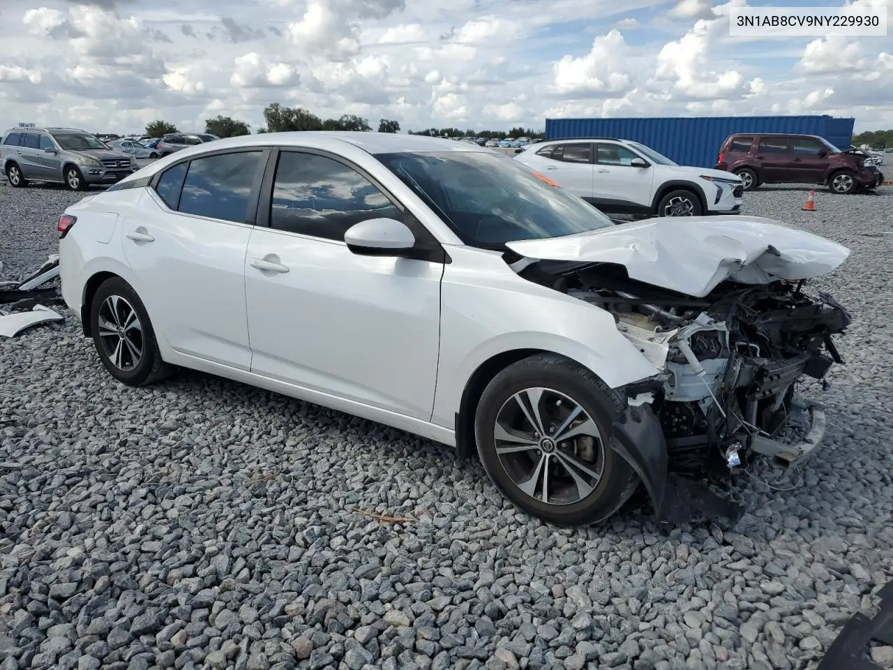 3N1AB8CV9NY229930 2022 Nissan Sentra Sv