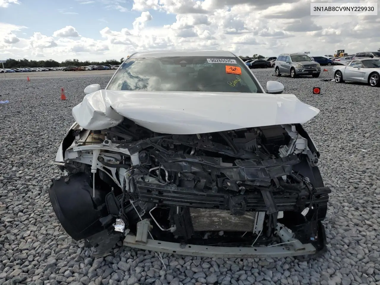 3N1AB8CV9NY229930 2022 Nissan Sentra Sv