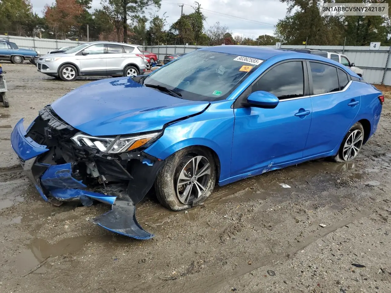 3N1AB8CV5NY242187 2022 Nissan Sentra Sv
