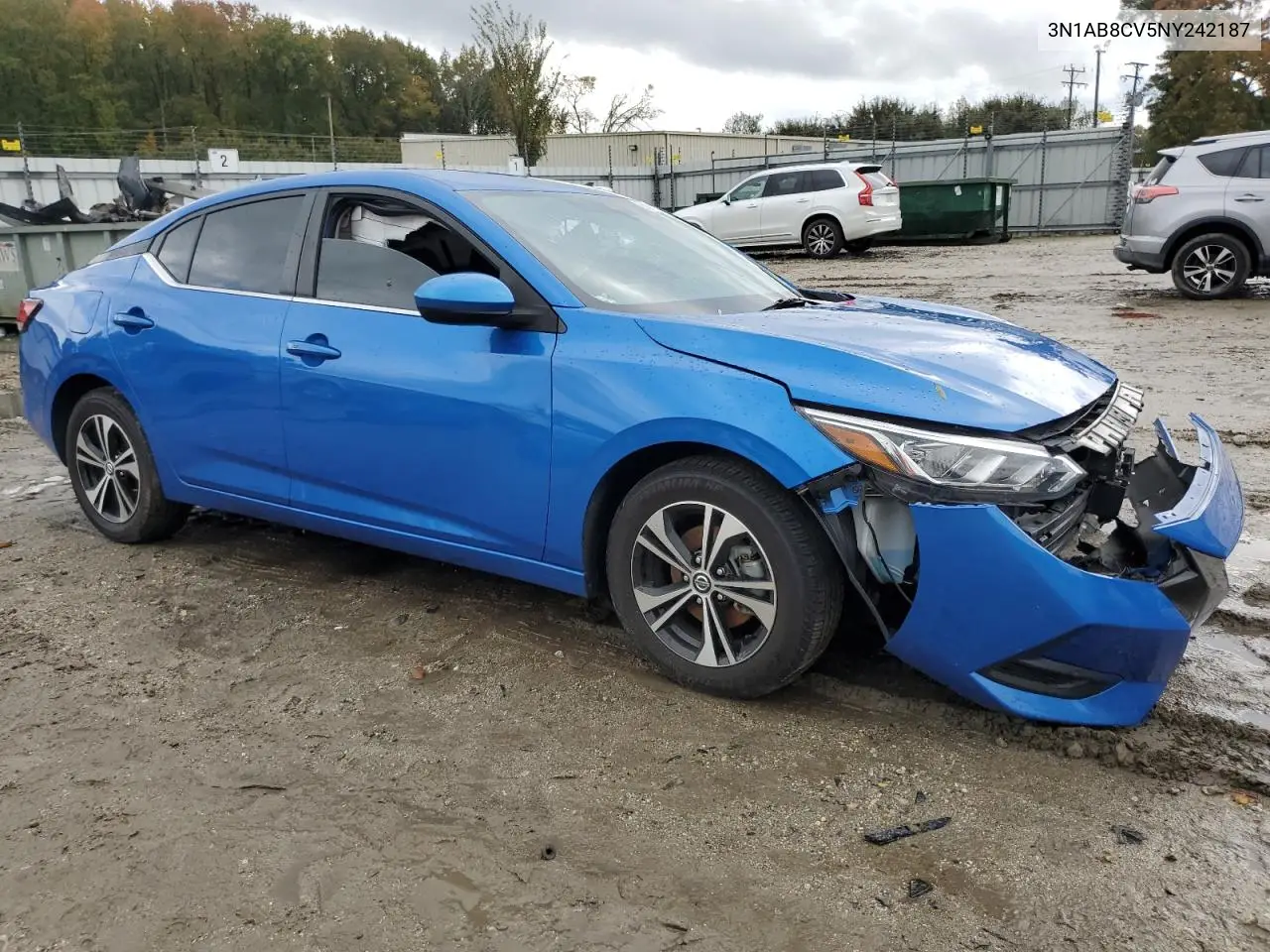 3N1AB8CV5NY242187 2022 Nissan Sentra Sv