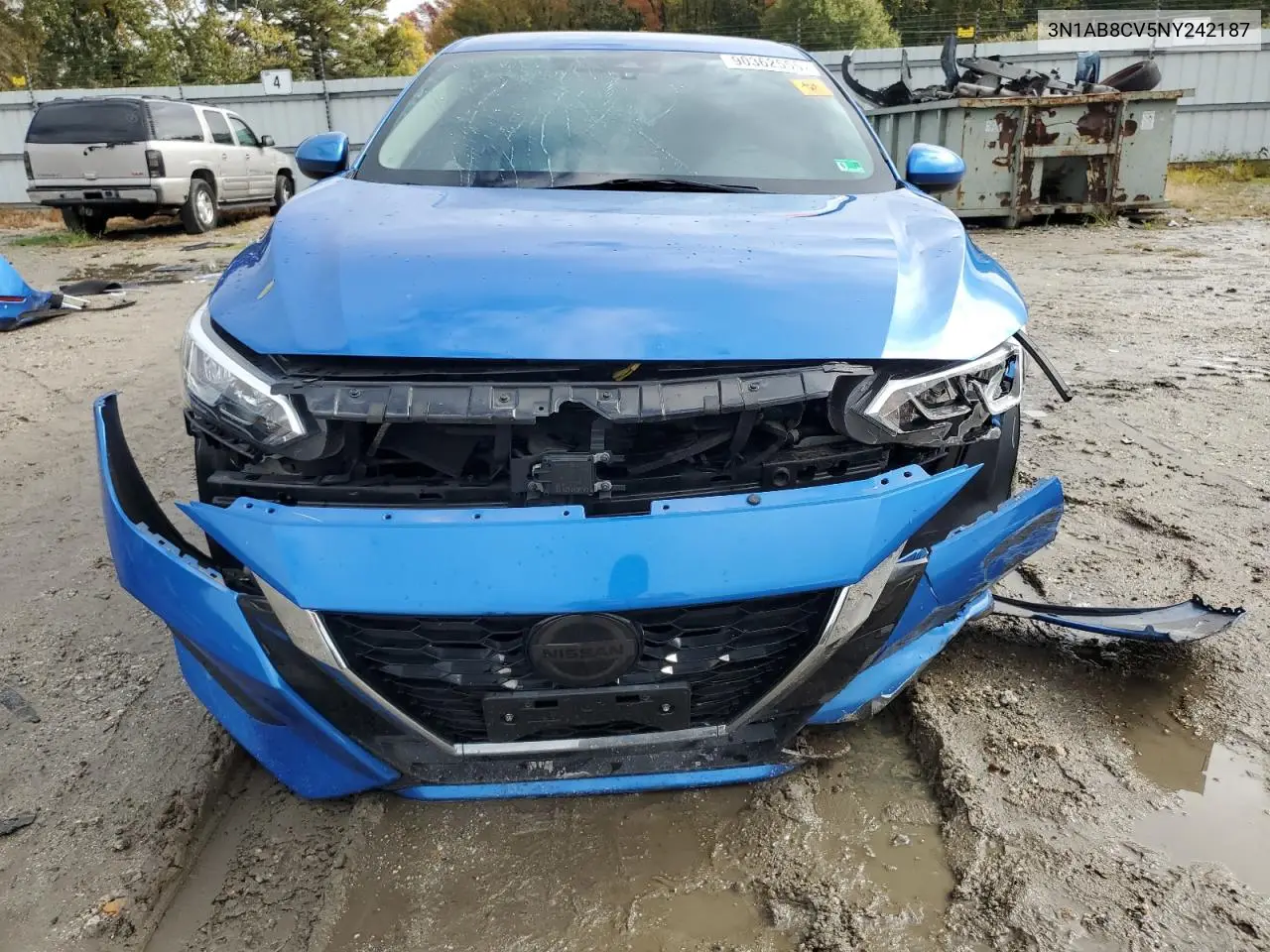 3N1AB8CV5NY242187 2022 Nissan Sentra Sv