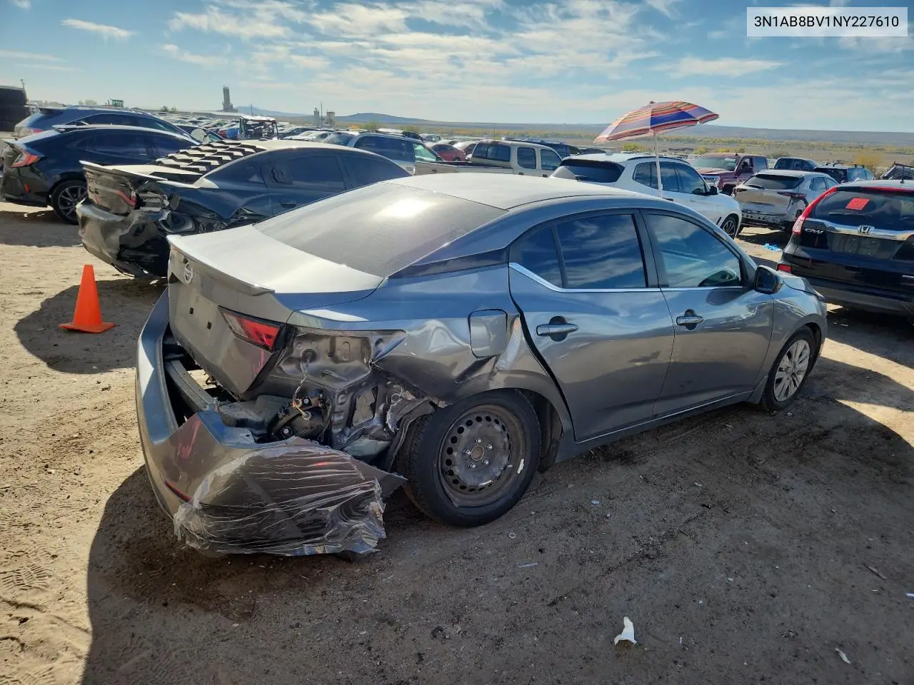 3N1AB8BV1NY227610 2022 Nissan Sentra S