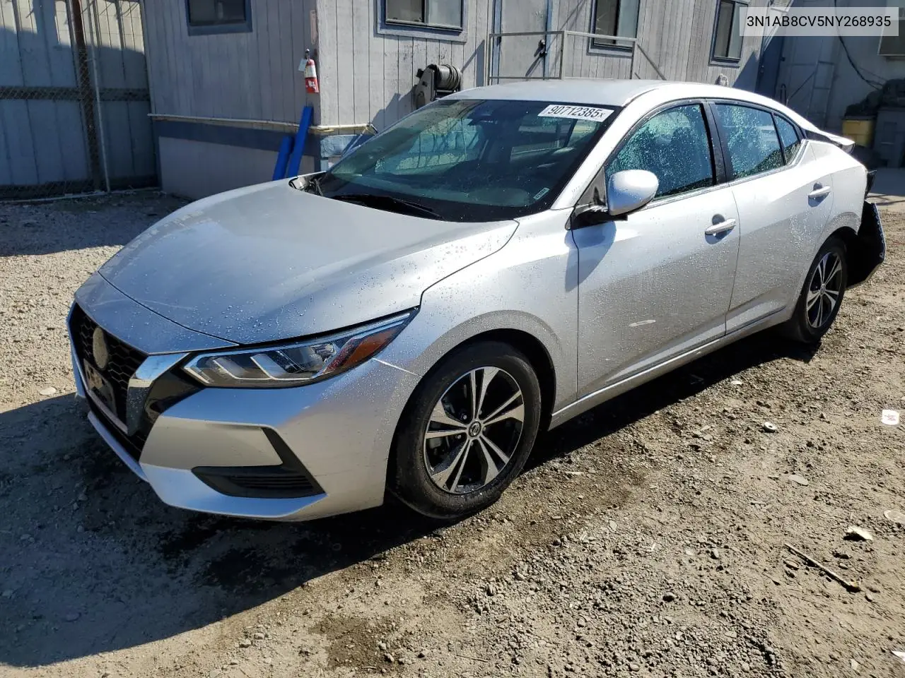 3N1AB8CV5NY268935 2022 Nissan Sentra Sv