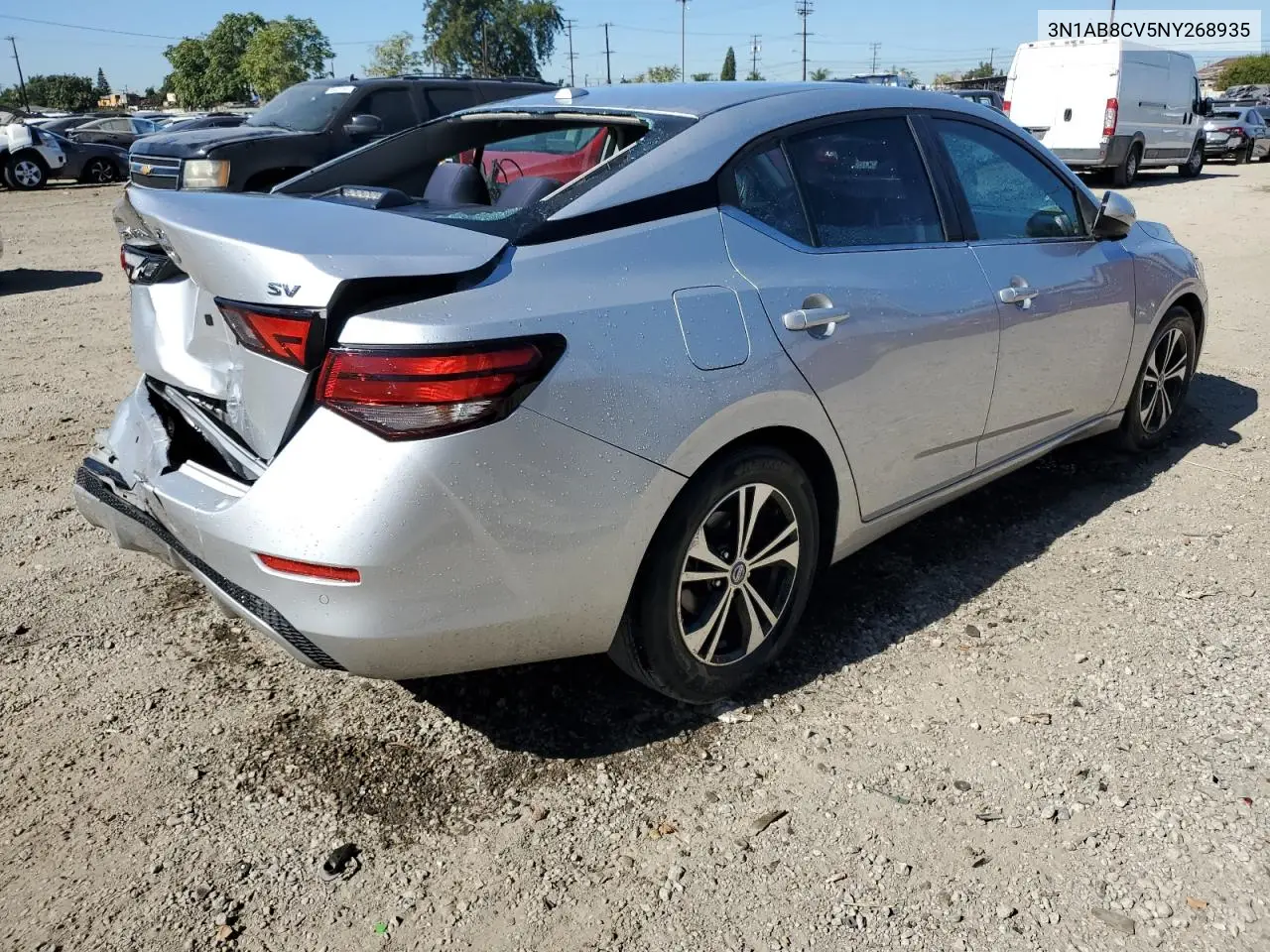 3N1AB8CV5NY268935 2022 Nissan Sentra Sv