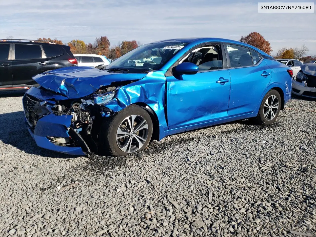 3N1AB8CV7NY246080 2022 Nissan Sentra Sv