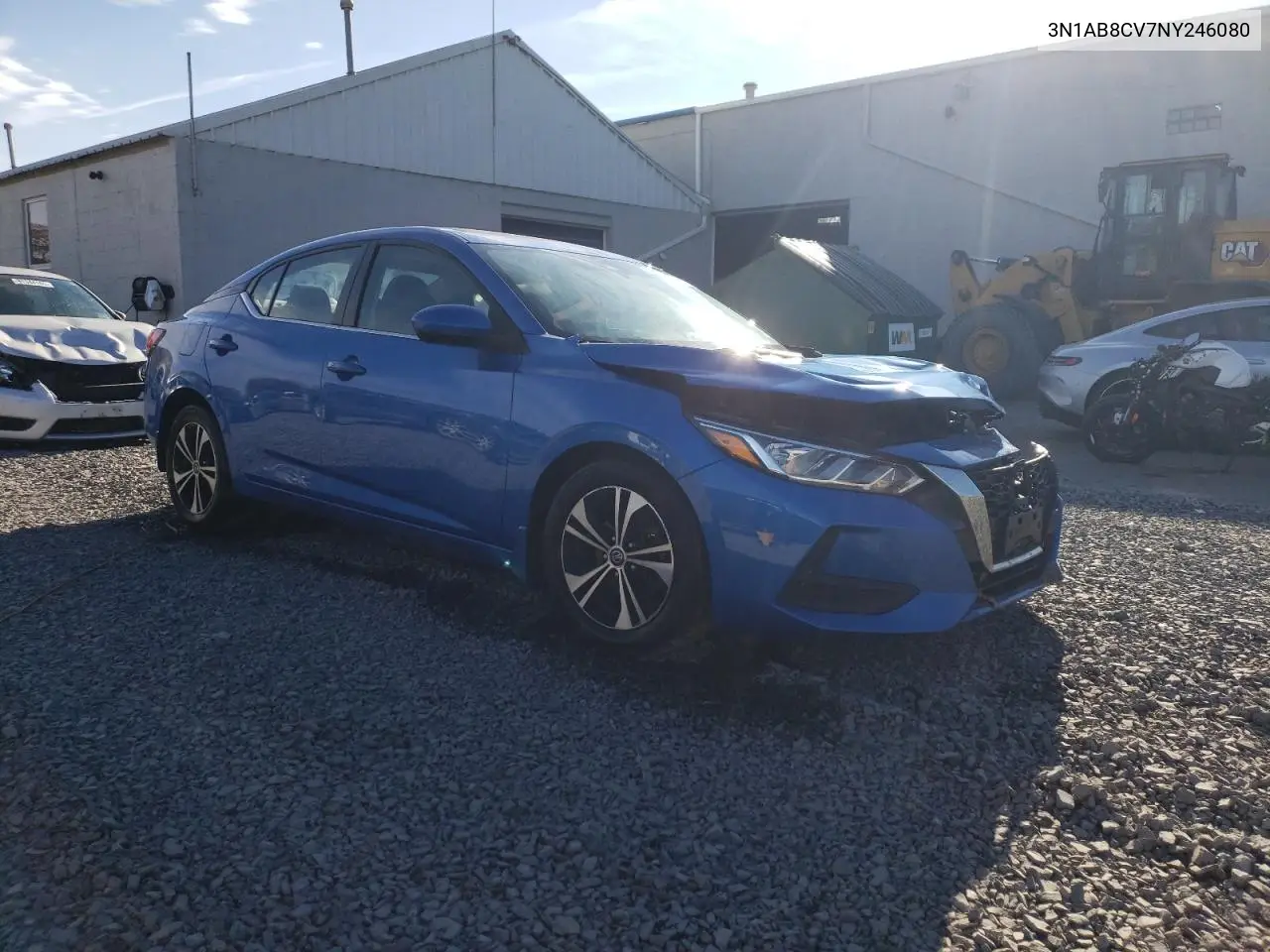 3N1AB8CV7NY246080 2022 Nissan Sentra Sv
