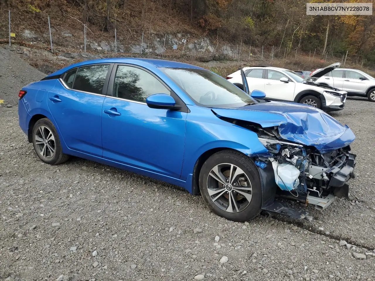3N1AB8CV7NY228078 2022 Nissan Sentra Sv