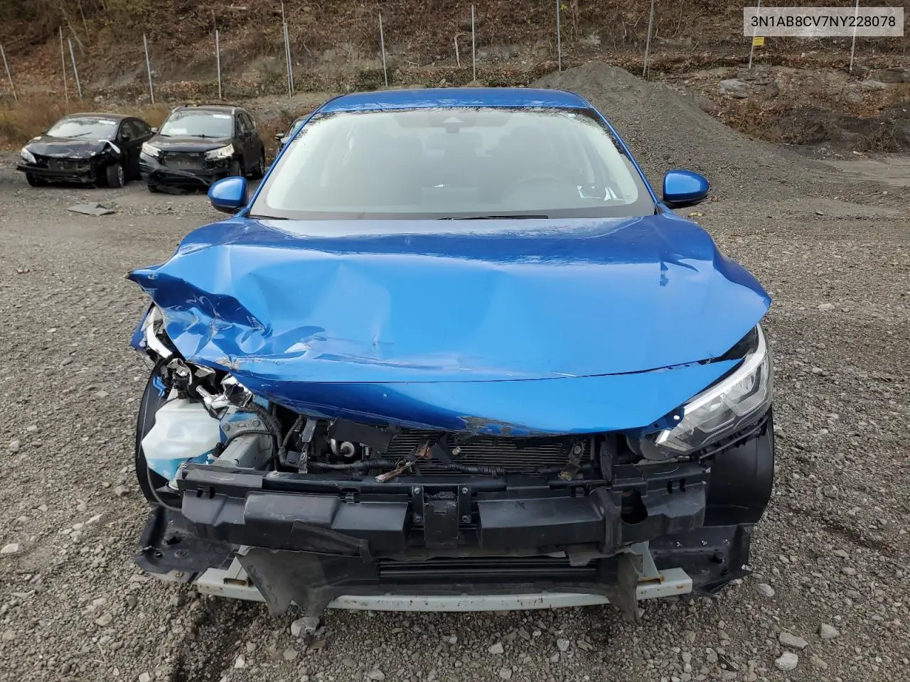 3N1AB8CV7NY228078 2022 Nissan Sentra Sv