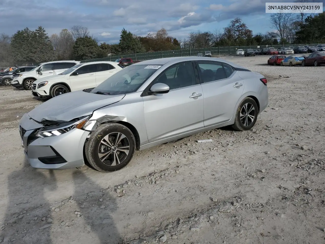 3N1AB8CV5NY243159 2022 Nissan Sentra Sv