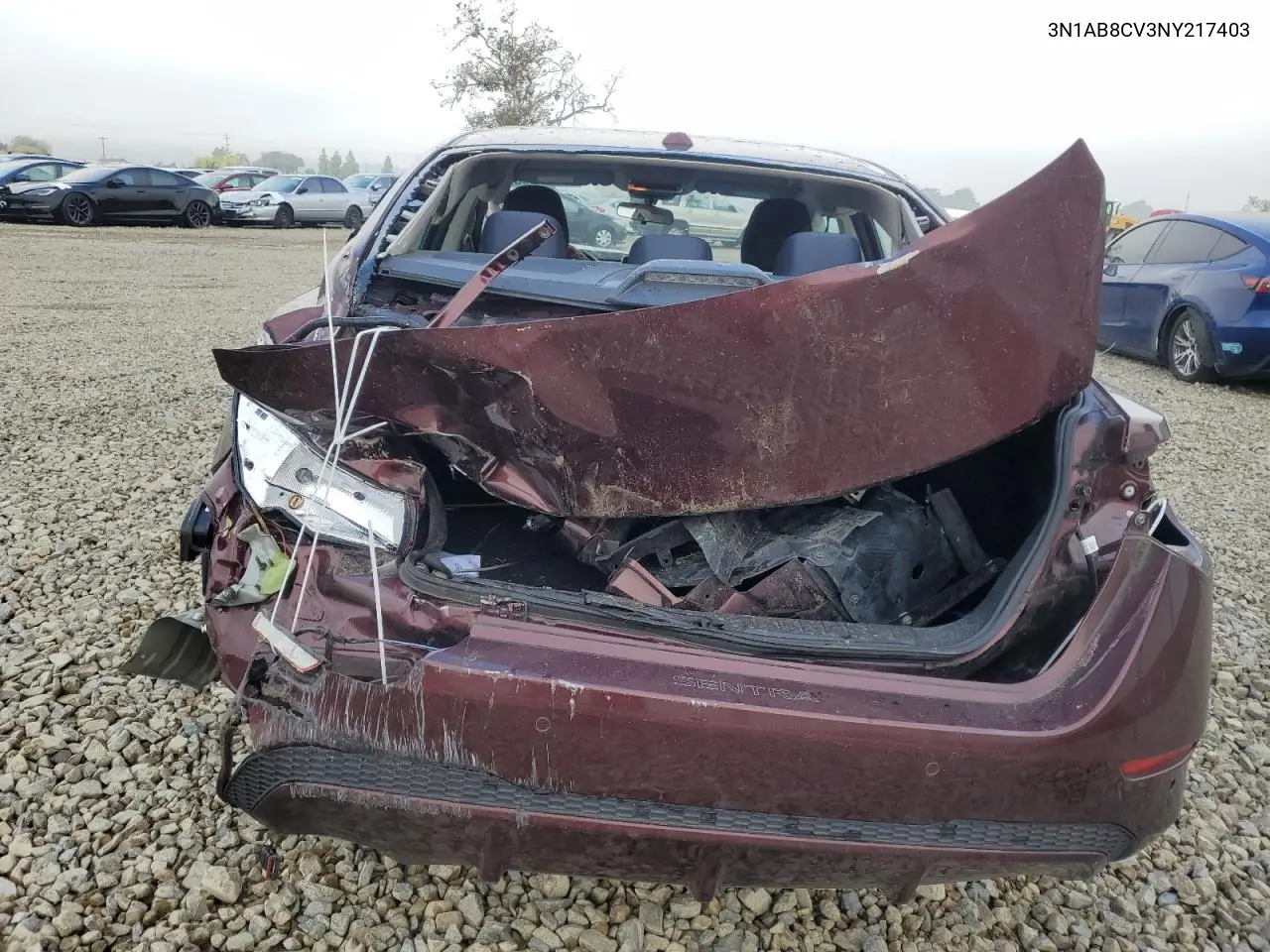 3N1AB8CV3NY217403 2022 Nissan Sentra Sv