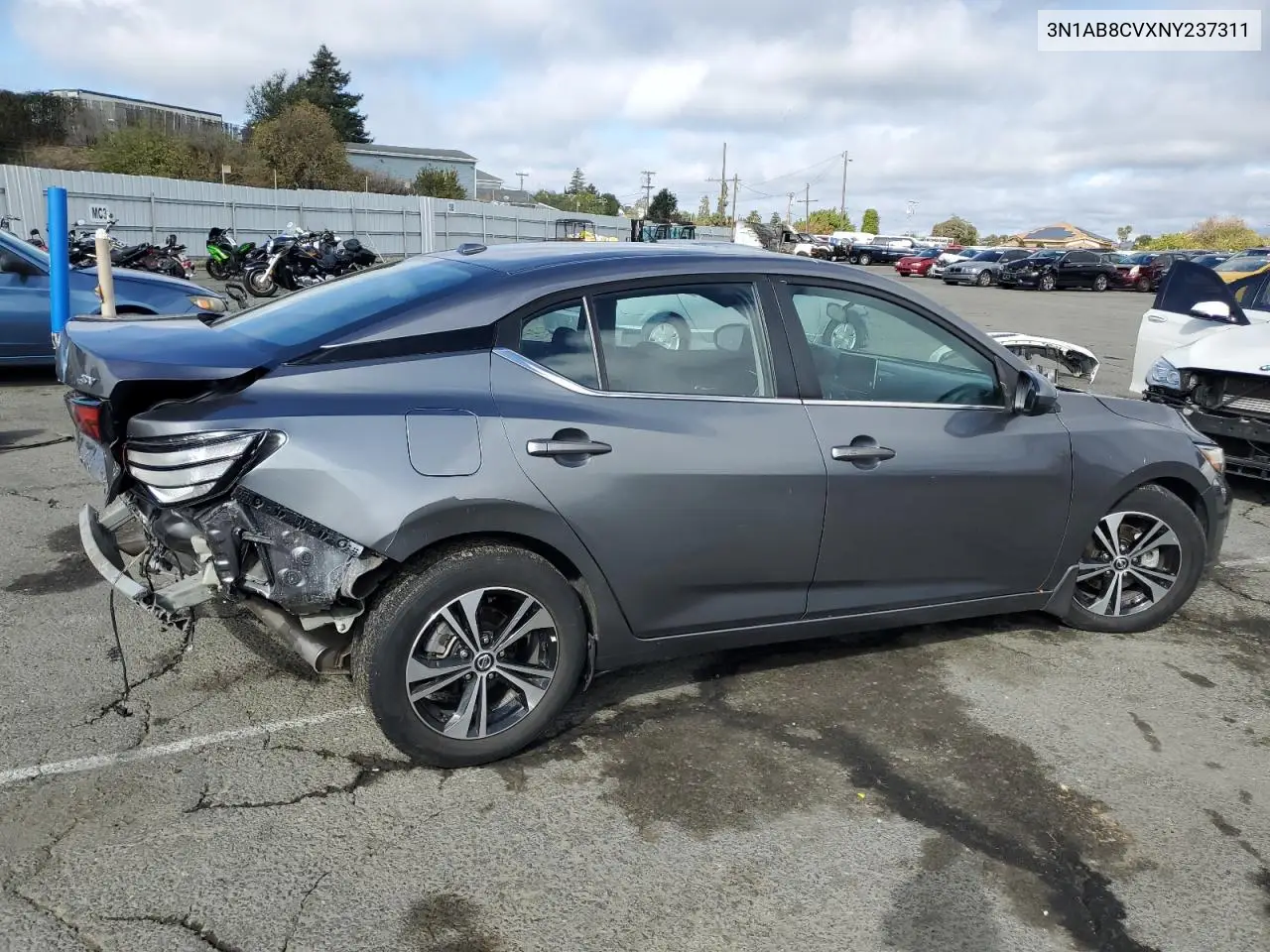 3N1AB8CVXNY237311 2022 Nissan Sentra Sv