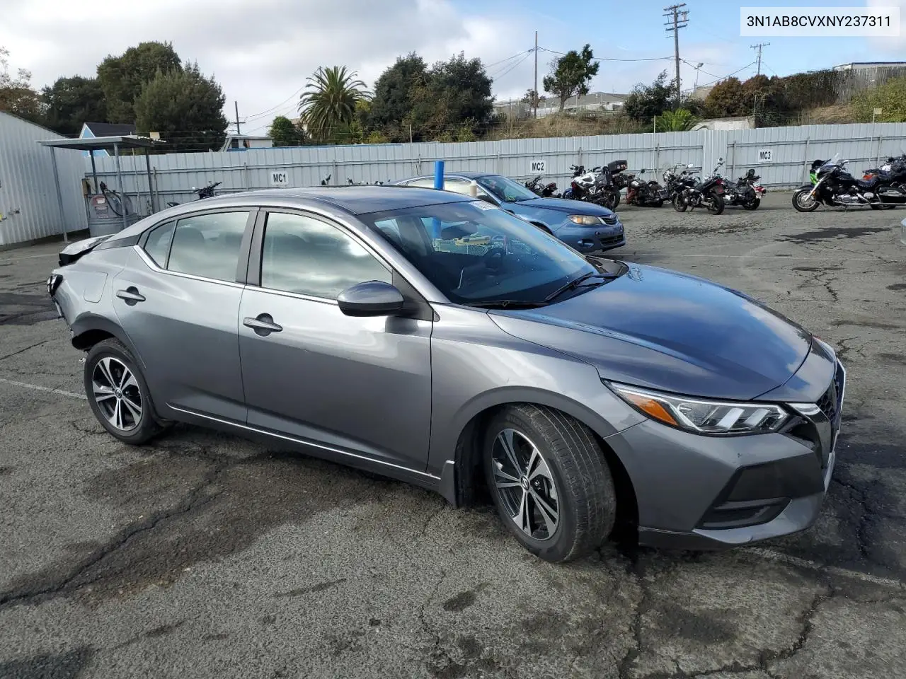3N1AB8CVXNY237311 2022 Nissan Sentra Sv
